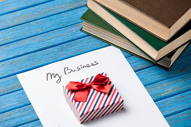 istock Gift boxes, books, pencil and paper 469597088