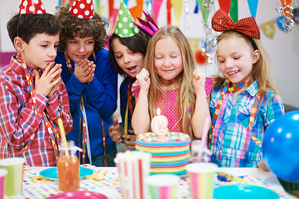 istock Make a wish and blow out candle on birthday cake! 469603460