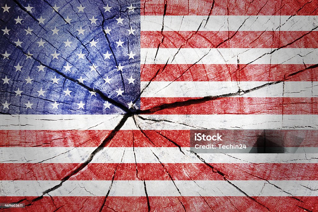 USA Flag USA Flag on wood background American Flag Stock Photo