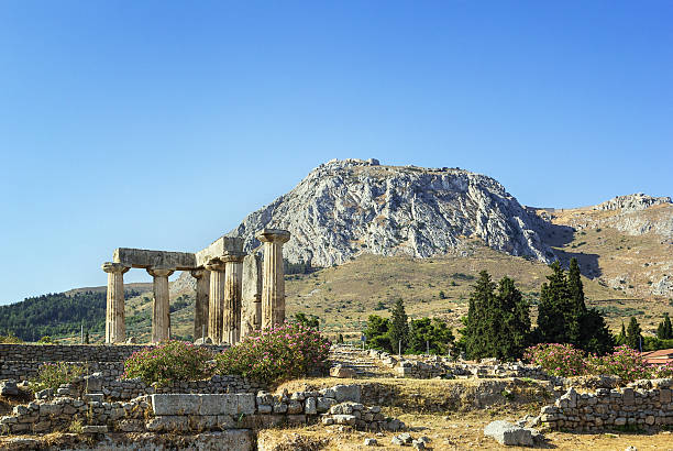 istock Temple of Apollo in ancient Corinth, Greece 469604101