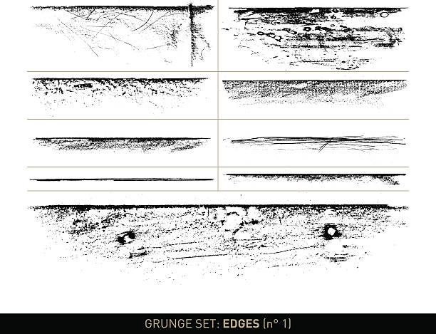 zestaw grunge: edge elementy b/c · n ° 1 - waters edge illustrations stock illustrations