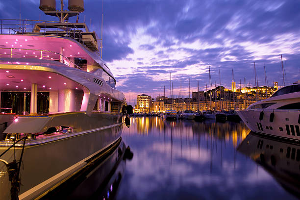 port de cannes, france. - yacht photos et images de collection