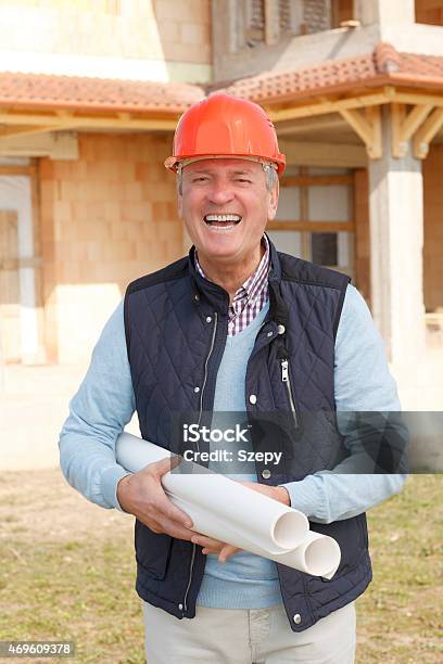 Portrait Of Senior Engineer Stock Photo - Download Image Now - 2015, 60-69 Years, 70-79 Years