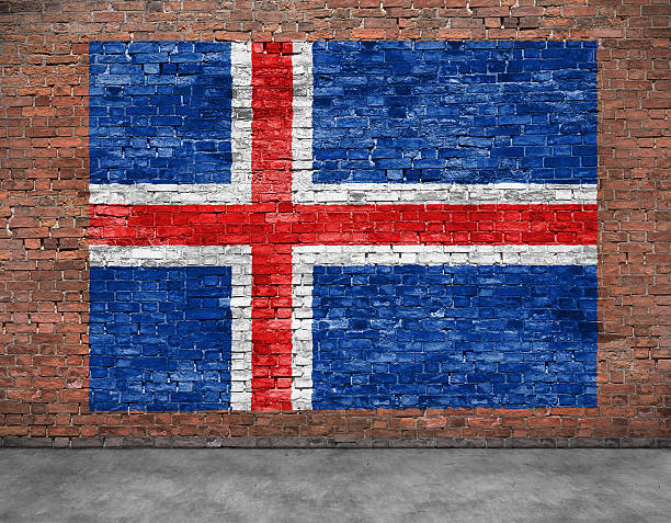 istock Flag of Iceland and foreground 469612204