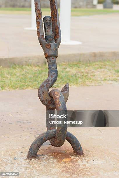 Rust On Steel Hook Stock Photo - Download Image Now - 2015, Chain - Object, Circle