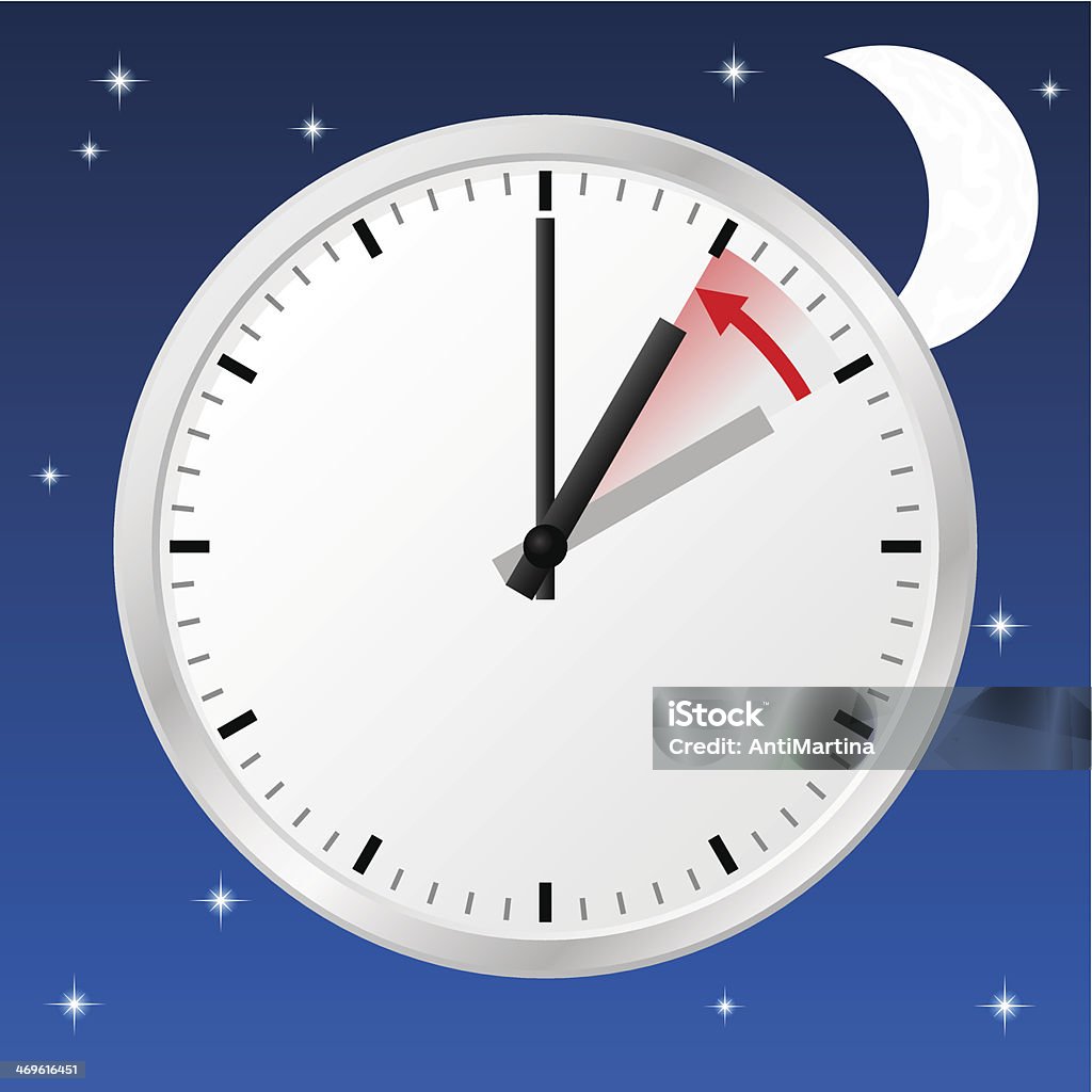 daylight saving time ends eps 10 vector illustration of a clock return to standard time Arranging stock vector