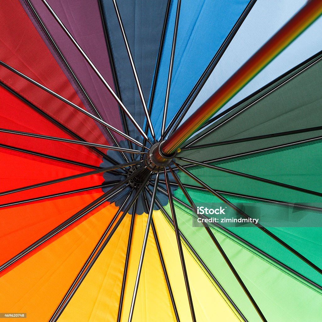 Colorful umbrella Close-up of a colorful umbrella 2015 Stock Photo