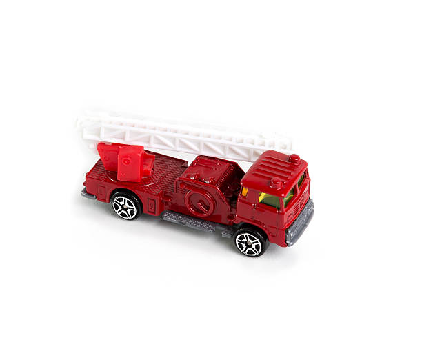 istock red fire truck toy on white background 469621991