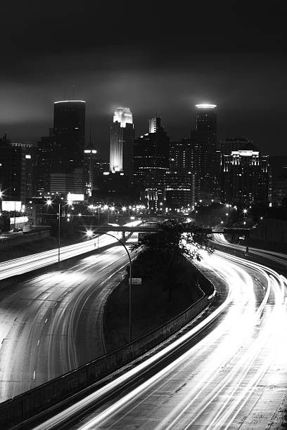 istock Minneapolis Skyline in Bad Weather 469623389