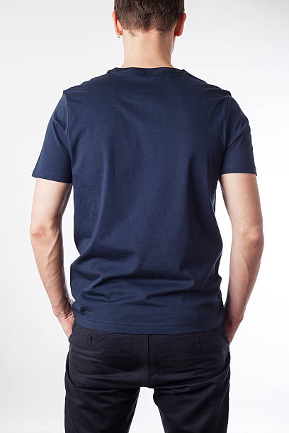 istock Dark blue t-shirt template ready for your graphic design. 469625762