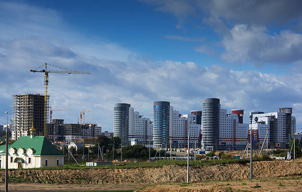 Fan village, Minsk stock photo