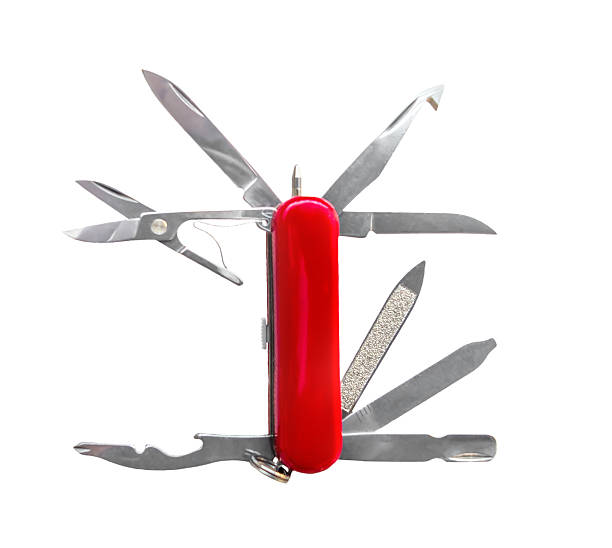 istock Pocket knife on white background 469634686