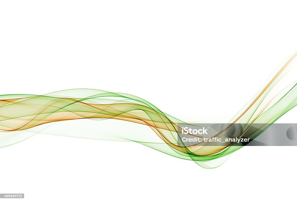 Abstract orange/green lines Abstract stock illustration