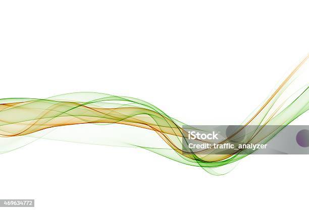 Abstract Orangegreen Lines Stock Illustration - Download Image Now - Abstract, Green Color, Orange Color