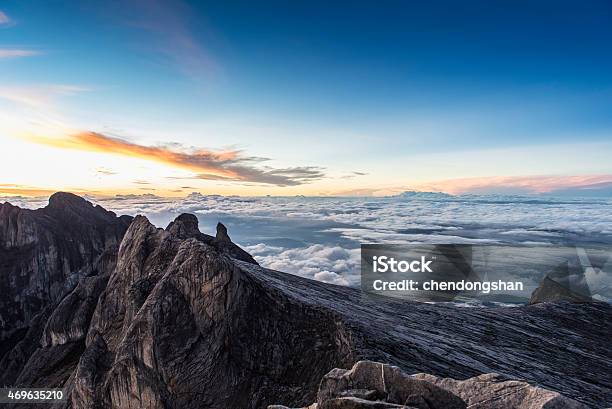 Sunrise On The Mountain Top Stock Photo - Download Image Now - Mt Kinabalu, 2015, Asia