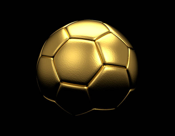 istock Gold soccer ball trophy 469637820