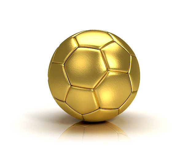 istock Gold soccer ball trophy 469637856