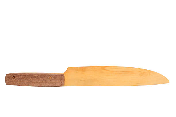 istock The Wooden Table Knife on the white background 469638538