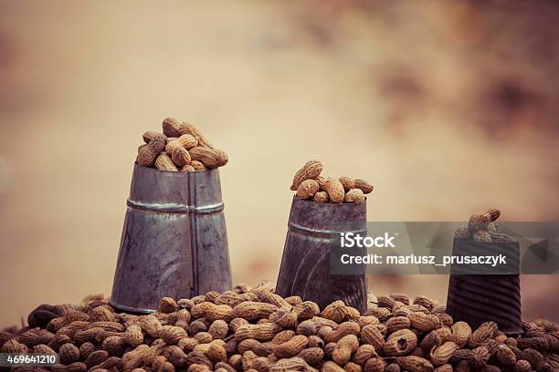 Nuts On The Local Market Stock Photo - Download Image Now - 2015, Food, Horizontal