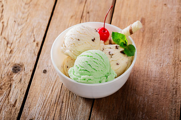 istock ball pistachio and white ice cream in a bowl 469641230