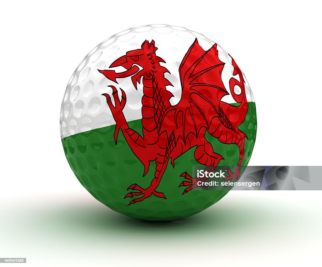 Welsh Golf Ball Welsh Golf Ball (Isolated with clipping path) 2015 Stock Photo