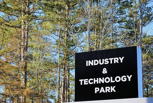 istock Industry and technology park sign 469641894