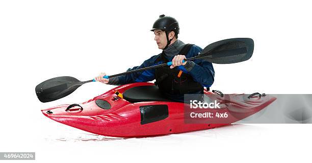 Kayaker Kayaking And Rowing Stock Photo - Download Image Now - 2015, 30-39 Years, 35-39 Years