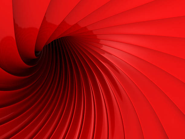 istock Abstract Red Glossy Wave Futuristic Background 469642288