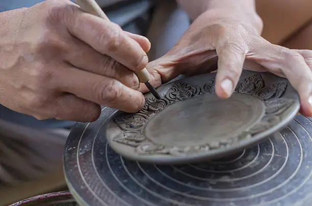 Carving clay for make earthenware
