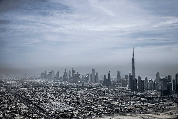 istock Dubai downtown skyscrapers and office buildings 469645292