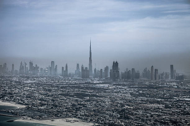 istock Dubai downtown skyscrapers and office buildings 469645300