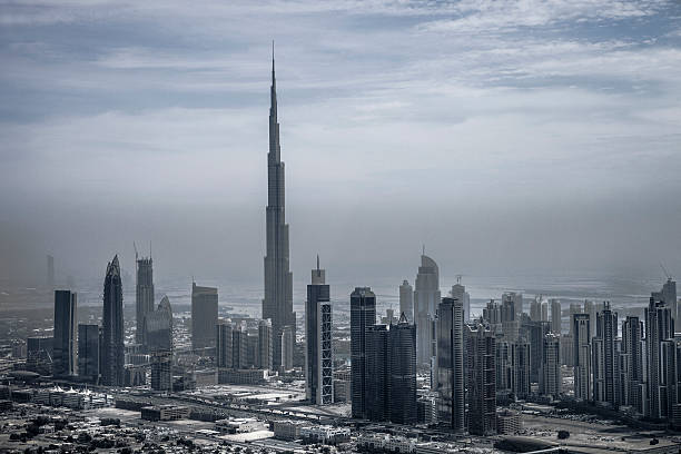 istock Dubai downtown skyscrapers and office buildings 469646130