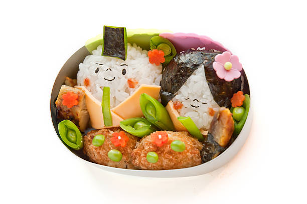 Lunch motif Doll Festival, Japanese lunch box made ​​of rice ball.