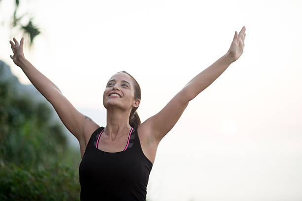 istock Woman Emerging Victorious 469648562