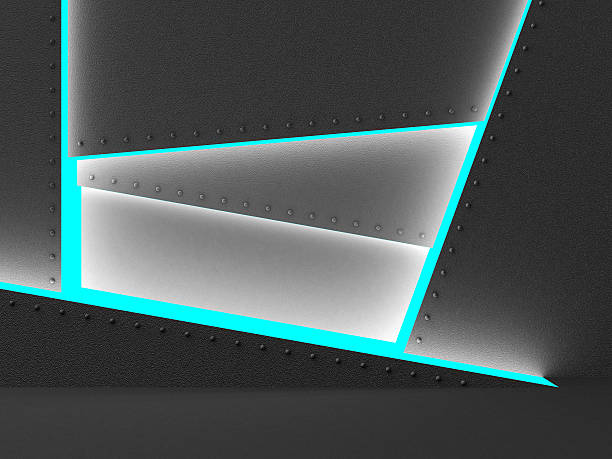 istock Dark Abstract Architecture Futuristic Background 469648956