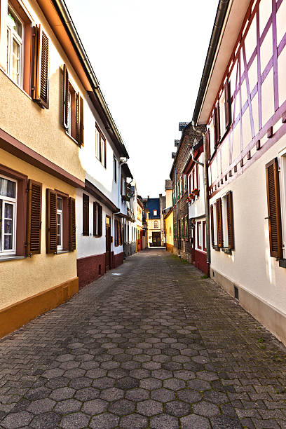 istock medieval street with  half-timbered houses 469660801
