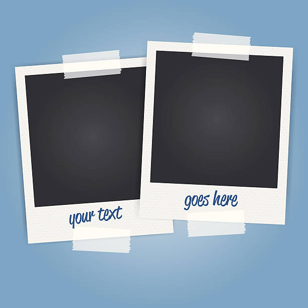 vector blank polaroid photo frames vector blank polaroid photo frames polaroid stock illustrations