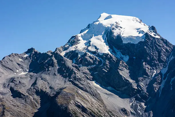 The west face of the Ortler (South Tyrol, Italy). The Ortler is the highest mountain in the Tyrol region (3905 m).
