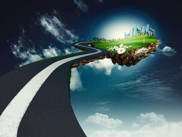 istock Road to another world, abstract environmental backgrounds 469664949