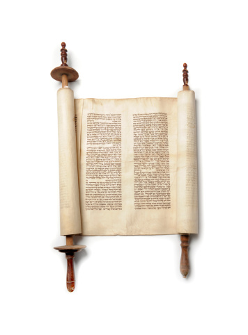 Roll of antique jewish authentic Torah