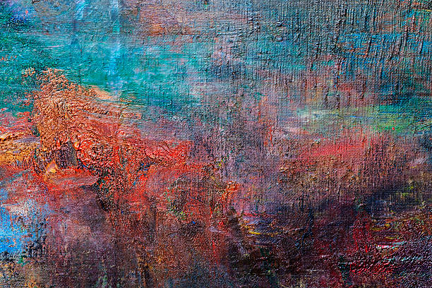istock Abstract painted green and red textured  art backgrounds. 469666504