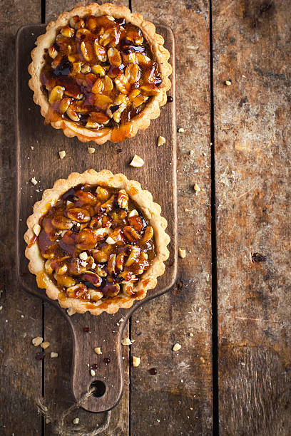 istock Tart with nuts and caramel 469666700