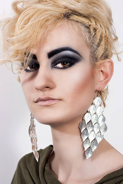 istock Woman with blond hair and make-up 469666991