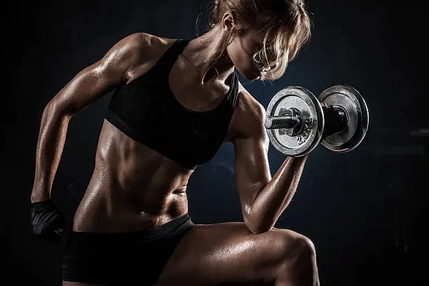 Photo of Fitness with dumbbells