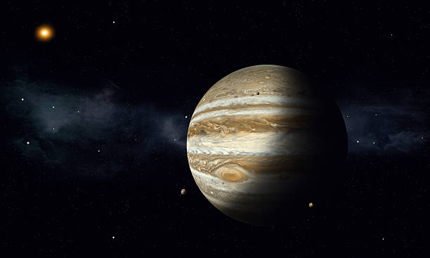 Jupiter with Moons stock photo