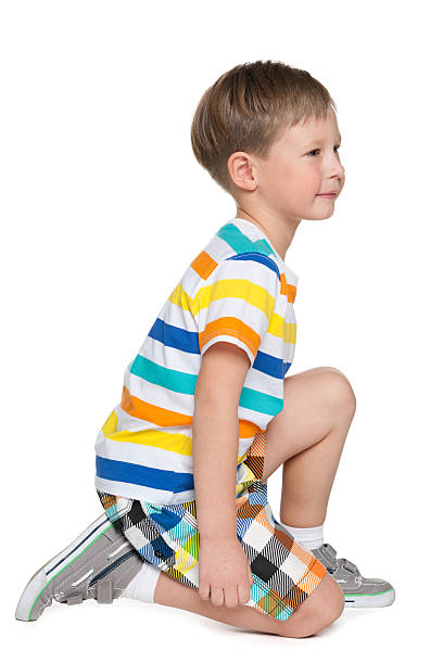 istock Profile portrait of a pensive boy 469675773