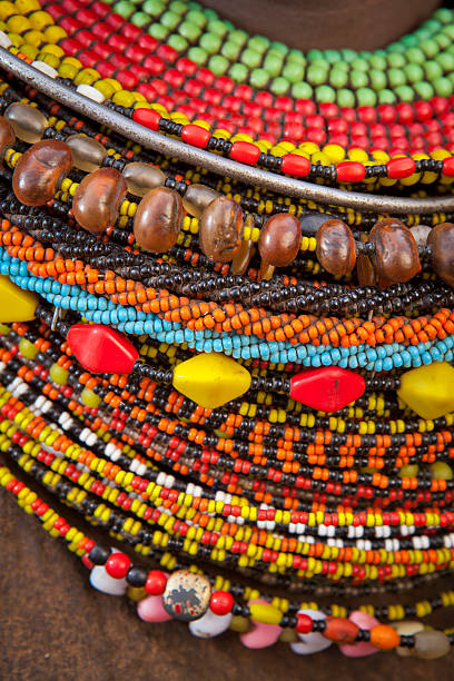 istock Cultural African style beaded necklace 469680373