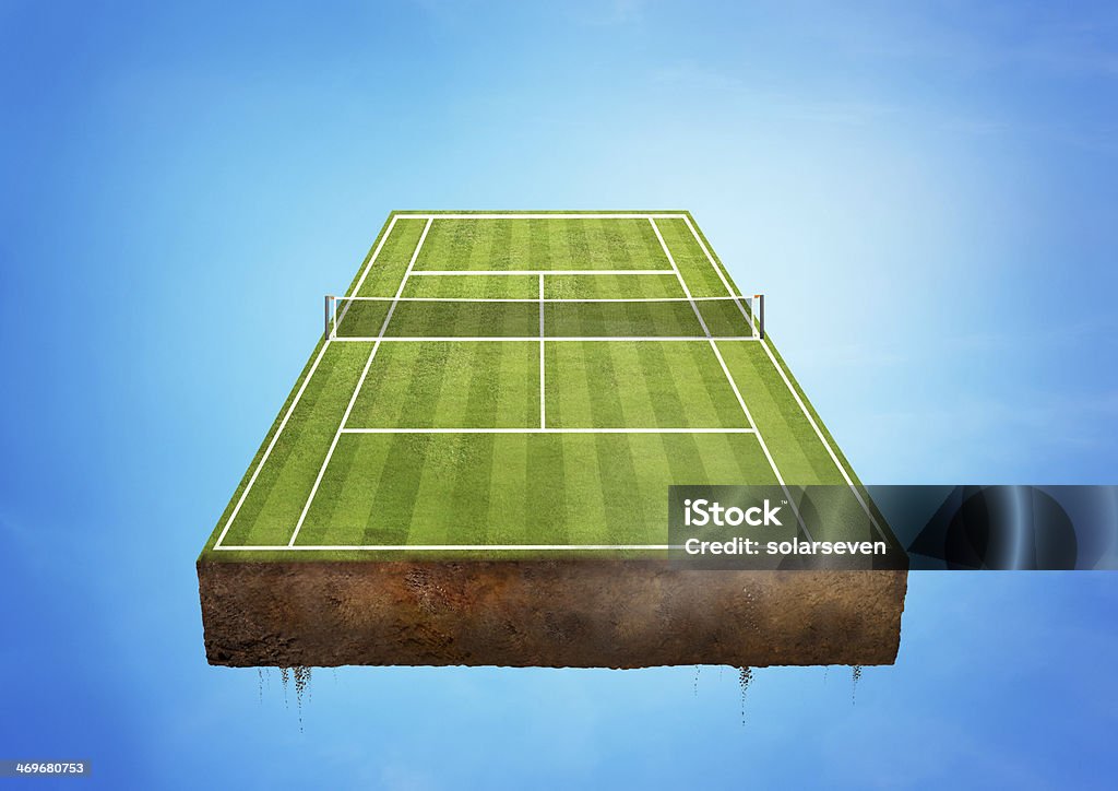 Tennis Tennisplatz - Lizenzfrei Gras Stock-Foto