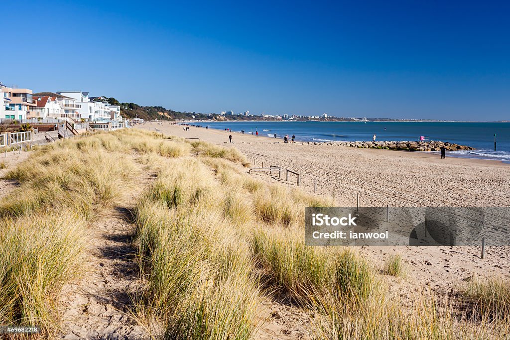 Sandbanks Beach Dorset Beautiful golden sandy beach at Sandbanks Dorset England UK Europe Sandbar Stock Photo