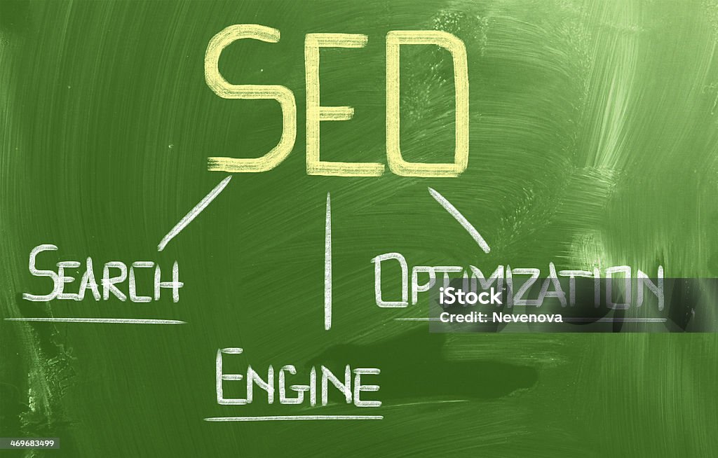 Search Engine Optimization Concept Blogging Stock Photo